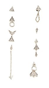 Luv Aj The Pave Kite Mixed Earring Set