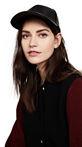 Mackage Casper Leather Baseball Cap