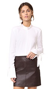 Veronica Beard Costello Mock Neck Tunic