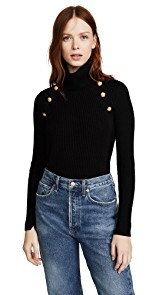 Veronica Beard Pearson Button Sweater