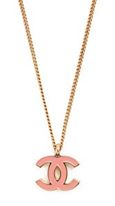 What Goes Around Comes Around Chanel Enamel CC Necklace (Previously Owned)
