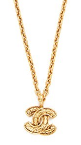 What Goes Around Comes Around Chanel Quilted CC Necklace (Previously Owned)