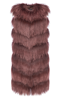 Жилет из меха козлика с отделкой кожей Virtuale Fur Collection