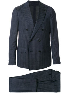 костюм-двойка в тонкую полоску Lardini