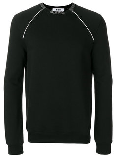 толстовка с принтом логотипа MSGM