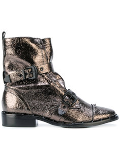 buckled metallic boots Schutz