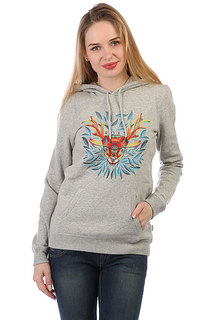 Толстовка кенгуру женская Roxy Moonlightsong Heritage Heather