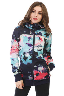 Толстовка сноубордическая женская Roxy Frost Printed Neon Grapefruit_clou