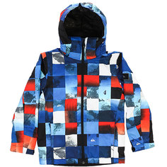 Куртка утепленная детская Quiksilver Mission Pr Yo J B Snjt Blue Red Icey Check