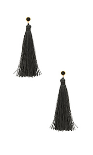 Tulum gemstone tassel earrings - gorjana