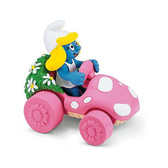 Игровой набор "Гномик в розовой машинке" - Смурфетта, Schleich