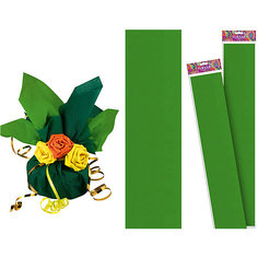 Светло-зеленая крепированная бумага 50*250 см Tukzar