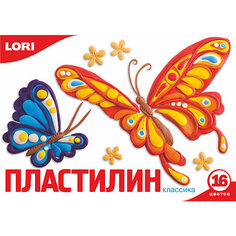 Пластилин «Классика» 16 цветов, 20 г Lori
