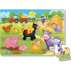 Мягкие пазлы А4 "Ферма", 24 дет., Vladi Toys