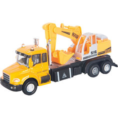 Машинка "Excavator Truck" с экскаватором 1:48, Autotime