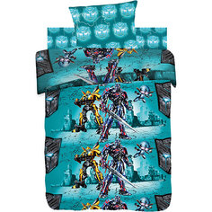 Комплект постельного белья 1,5 хлопок "Transformers" (70*70)  Защитники Непоседа
