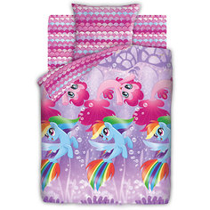 Комплект постельного белья 1.5 бязь My Little Pony (70х70)  Подводные пони Непоседа