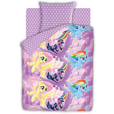 Комплект постельного белья 1.5 бязь My Little Pony (70х70)  Небесные пони Непоседа