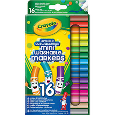 Набор смываемых мини-фломастеров Crayola, 16 штук