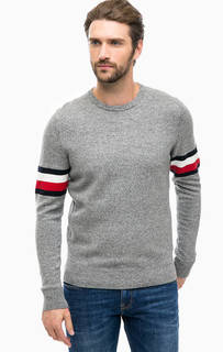 Шерстяной джемпер с контрастными вставками Tommy Hilfiger