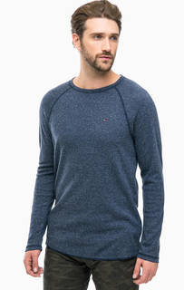 Синий хлопковый джемпер Hilfiger Denim