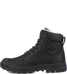 Черные кожаные ботинки на шнуровке Palladium