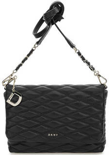 Кожаная сумка с откидным клапаном Dkny