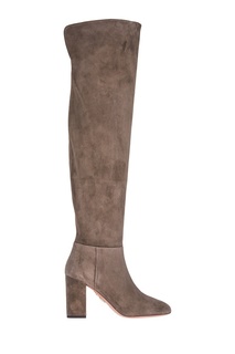 Замшевые ботфорты London Boot Aquazzura