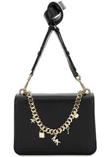 Маленькая кожаная сумка с откидным клапаном Michael Michael Kors