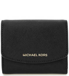 Черный кошелек из сафьяновой кожи Michael Michael Kors