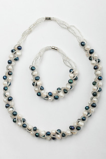 Комплект: колье и браслет Aquamarine