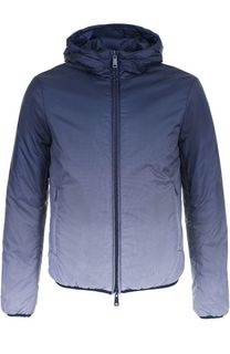 Утепленная куртка на молнии с капюшоном Armani Jeans