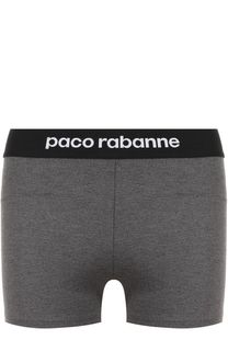 Однотонные шорты с эластичным поясом Paco Rabanne