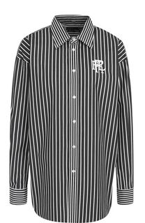 Хлопковая блуза в контрастную полоску Polo Ralph Lauren