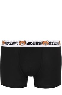 Хлопковые боксеры с широкой резинкой Moschino