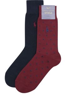 Комплект из двух пар хлопковых носков Polo Ralph Lauren