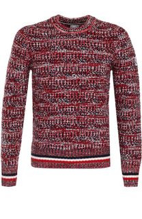 Шерстяной свитер фактурной вязки Moncler