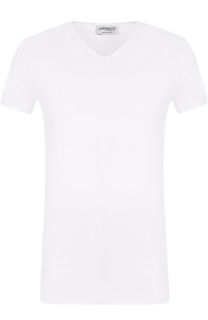 Футболка из смеси хлопка и вискозы с V-образным вырезом Zimmerli