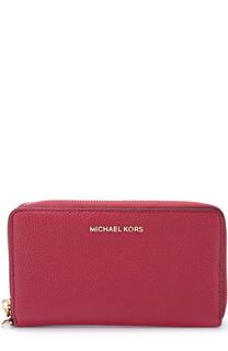 Кожаное портмоне с отделением для смартфона MICHAEL Michael Kors