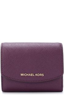 Кожаный кошелек с клапаном и логотипом бренда MICHAEL Michael Kors