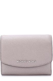 Кожаный кошелек с клапаном и логотипом бренда MICHAEL Michael Kors