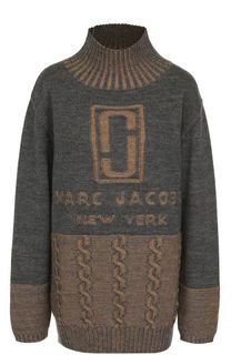 Шерстяной свитер с логотипом бренда Marc Jacobs