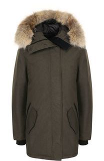 Укороченная пуховая парка Cannington с меховой отделкой капюшона Canada Goose