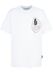 Хлопковая футболка с принтом Golden Goose Deluxe Brand