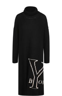 Шерстяное платье свободного кроя Yohji Yamamoto