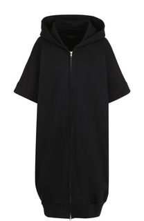 Удлиненный хлопковый кардиган с капюшоном Yohji Yamamoto