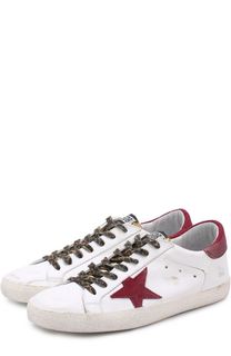 Кожаные кеды SuperStar с аппликацией Golden Goose Deluxe Brand
