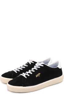 Замшевые кеды Tennis с аппликацией Golden Goose Deluxe Brand