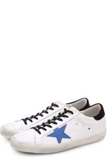 Кожаные кеды SuperStar с аппликацией Golden Goose Deluxe Brand