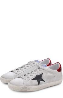 Замшевые кеды SuperStar с аппликацией Golden Goose Deluxe Brand